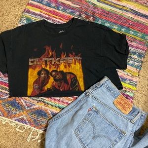 cropped vintage outlast tee